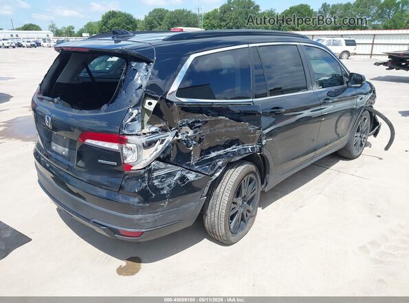 5FNYF5H26MB047416 2021 HONDA PILOT Black Задня права чверть