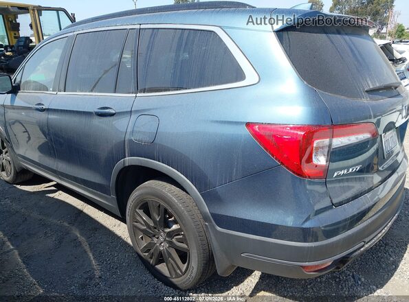 5FNYF5H26NB009492 2022 HONDA PILOT Turquoise Հետևի ձախ