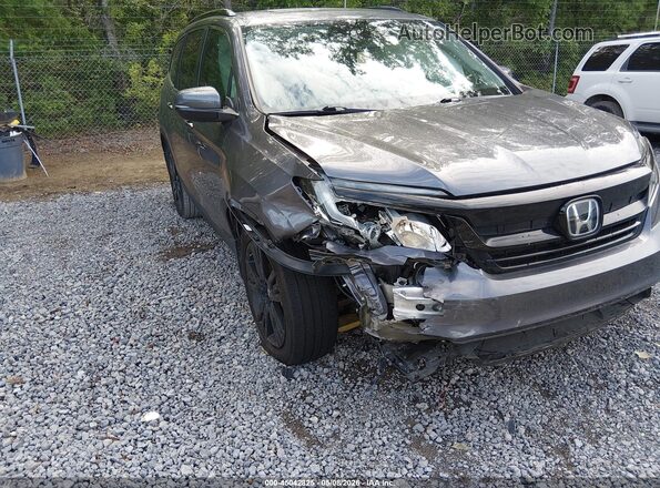 5FNYF5H28MB023960 2021 HONDA PILOT Gray Front view