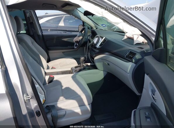 5FNYF5H32HB017604 2017 HONDA PILOT Silver Widok wnętrza z przodu