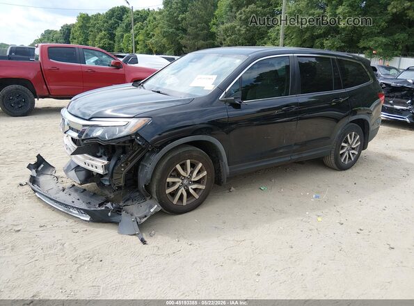 5FNYF5H33KB016775 2019 HONDA PILOT Black Առջևի ձախ երեք քառորդ տեսարան