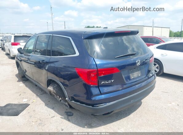5FNYF5H36JB005431 2018 HONDA PILOT Blue Հետևի ձախ