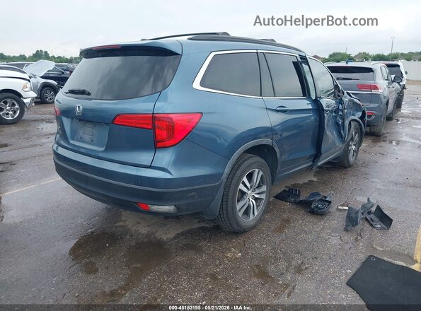 5FNYF5H38JB022053 2018 HONDA PILOT Blue Հետևի աջ