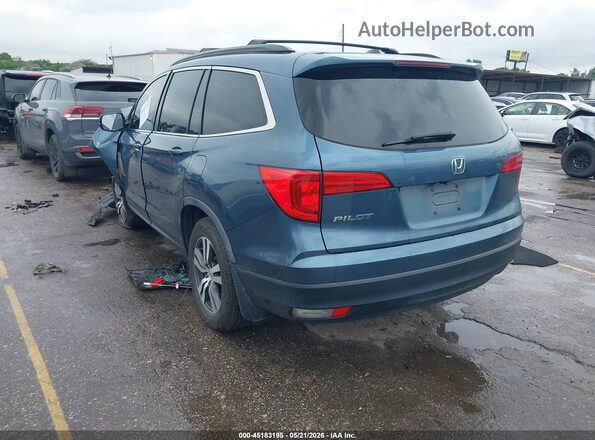 5FNYF5H38JB022053 2018 HONDA PILOT Blue Հետևի ձախ