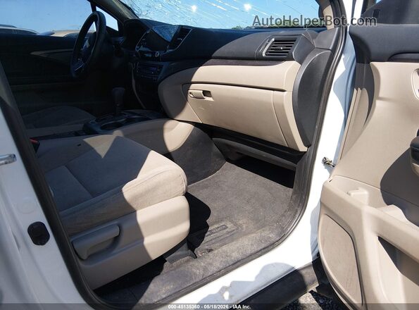 5FNYF5H3XKB029541 2019 HONDA PILOT White წინა სალონის ხედი