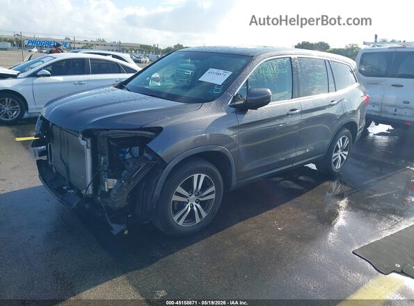 5FNYF5H51JB014975 2018 HONDA PILOT Gray Przód lewy