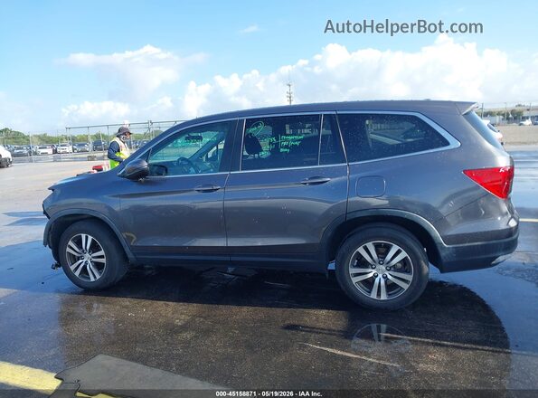 5FNYF5H51JB014975 2018 HONDA PILOT Gray 