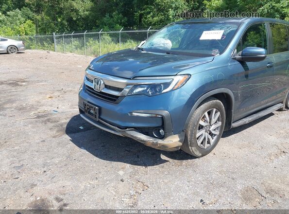 5FNYF5H51MB002684 2021 HONDA PILOT Blue Вид спереду