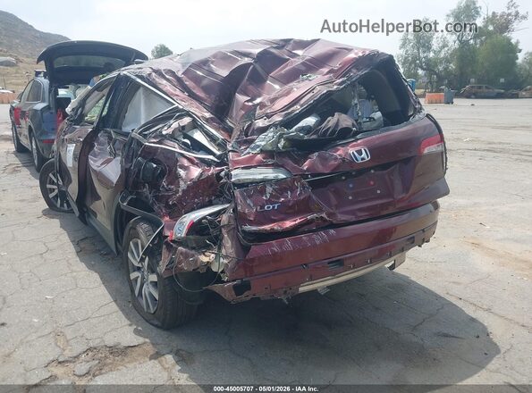 5FNYF5H52MB017064 2021 HONDA PILOT Burgundy Tył lewy