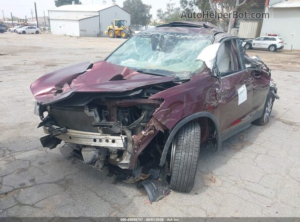 5FNYF5H52MB017064 2021 HONDA PILOT Burgundy Przód lewy