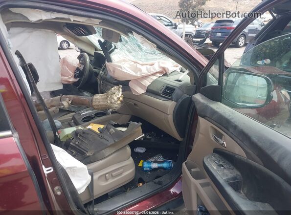 5FNYF5H52MB017064 2021 HONDA PILOT Burgundy Widok wnętrza z przodu