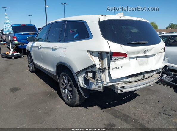 5FNYF5H54KB006645 2019 HONDA PILOT White Trasero izquierdo