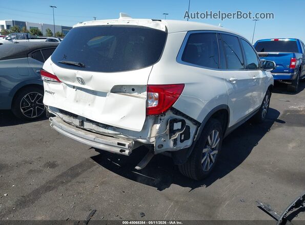 5FNYF5H54KB006645 2019 HONDA PILOT White Trasero derecho