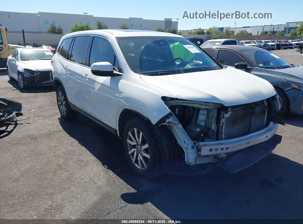 5FNYF5H54KB006645 2019 HONDA PILOT White Vista interior de 360 grados