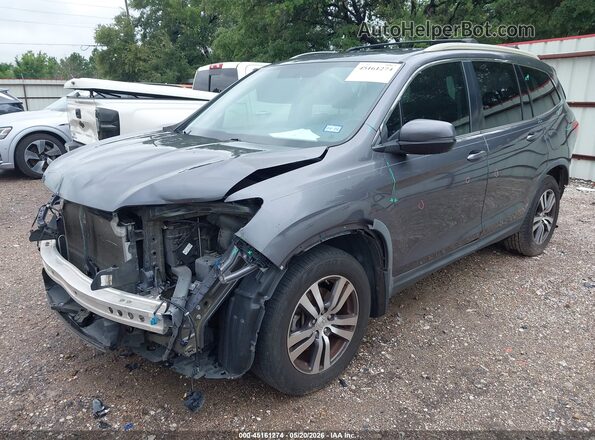 5FNYF5H55HB020191 2017 HONDA PILOT Gray Առջևի ձախ երեք քառորդ տեսարան
