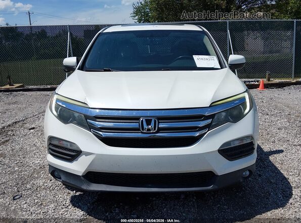 5FNYF5H57GB015167 2016 HONDA PILOT White ხელსაწყოთა პანელის ხედი