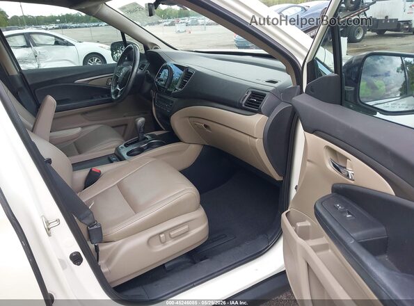 5FNYF5H5XKB030061 2019 HONDA PILOT White Widok wnętrza z przodu