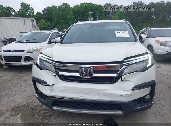 5FNYF5H90KB018150 2019 HONDA PILOT White Vista del cuadro de instrumentos