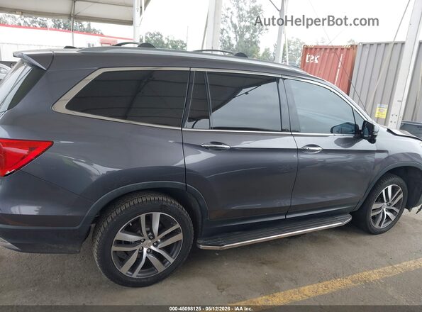 5FNYF5H93JB030145 2018 HONDA PILOT Gray უკანა სალონის ხედი