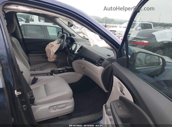 5FNYF5H94JB017016 2018 HONDA PILOT Dark Blue Widok wnętrza z przodu