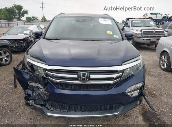 5FNYF5H94JB017016 2018 HONDA PILOT Dark Blue Widok zestawu wskaźników