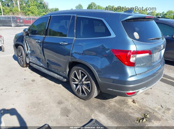 5FNYF5H97MB030010 2021 HONDA PILOT Blue Rear left