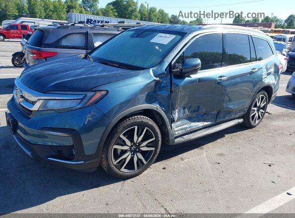 5FNYF5H97MB030010 2021 HONDA PILOT Blue Front left