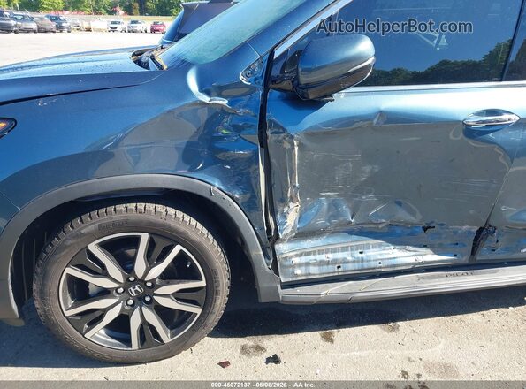 5FNYF5H97MB030010 2021 HONDA PILOT Blue Front view