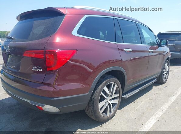 5FNYF6H04JB016827 2018 HONDA PILOT Maroon Rear right