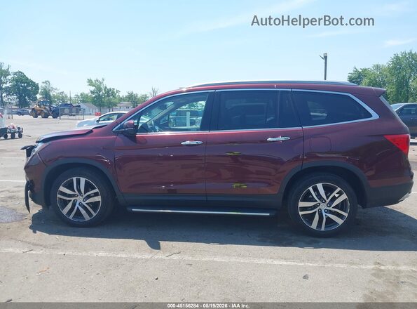 5FNYF6H04JB016827 2018 HONDA PILOT Maroon 360 interior view