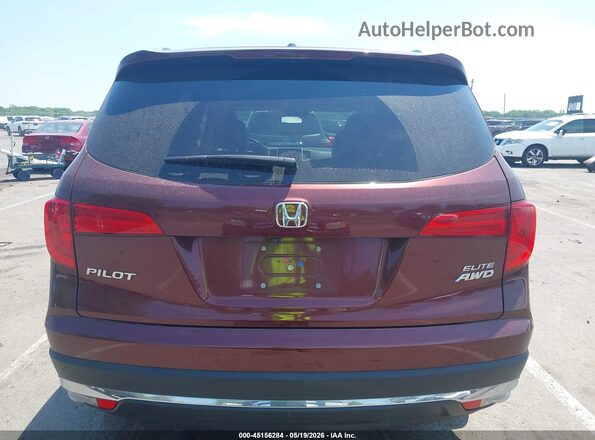 5FNYF6H04JB016827 2018 HONDA PILOT Maroon 