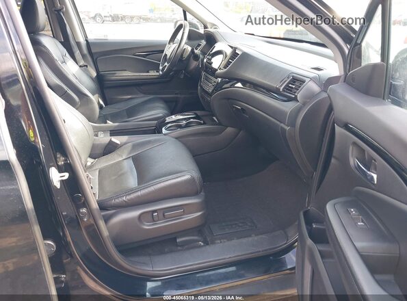 5FNYF6H04MB018940 2021 HONDA PILOT Black Front interior view
