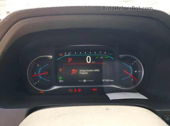 5FNYF6H08MB042030 2021 HONDA PILOT White Vista del cuadro de instrumentos