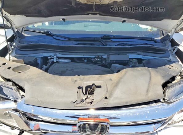 5FNYF6H08MB042030 2021 HONDA PILOT White Vista del compartimento del motor