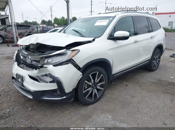 5FNYF6H09KB084204 2019 HONDA PILOT White წინა მარცხენა ხედი სამი მეოთხედიდან