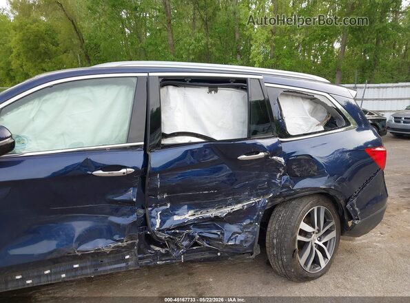 5FNYF6H0XJB023233 2018 HONDA PILOT Синий Вид спереди