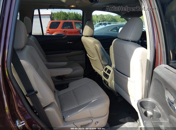 5FNYF6H0XKB073907 2019 HONDA PILOT Burgundy VIN კოდის სტიკერის ხედი