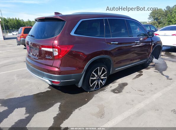 5FNYF6H0XKB073907 2019 HONDA PILOT Burgundy უკანა მარჯვენა