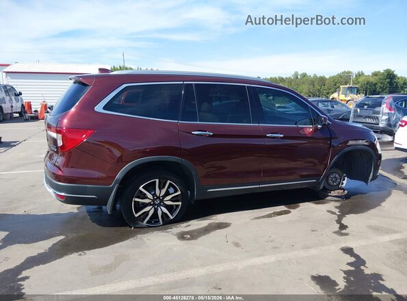 5FNYF6H0XKB073907 2019 HONDA PILOT Burgundy უკანა სალონის ხედი
