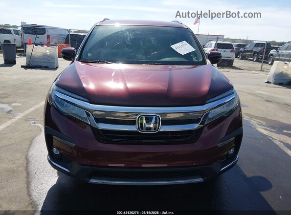 5FNYF6H0XKB073907 2019 HONDA PILOT Burgundy ხელსაწყოთა პანელის ხედი