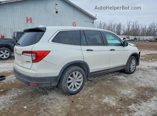5FNYF6H14KB074303 2019 HONDA PILOT White 