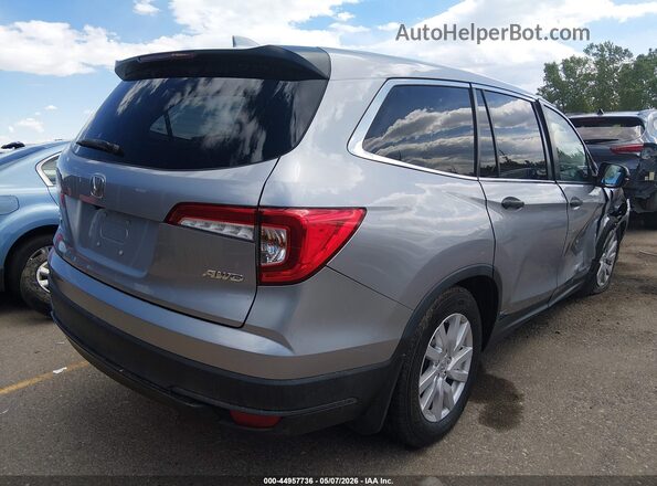 5FNYF6H14KB097662 2019 HONDA PILOT Серебряный Задняя правая четверть