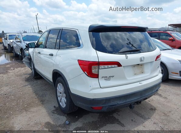 5FNYF6H15KB053184 2019 HONDA PILOT White უკანა მარცხენა