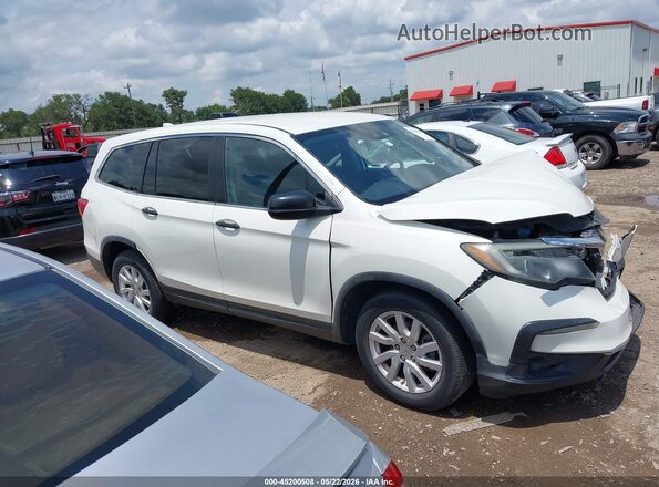 5FNYF6H15KB053184 2019 HONDA PILOT White უკანა სალონის ხედი