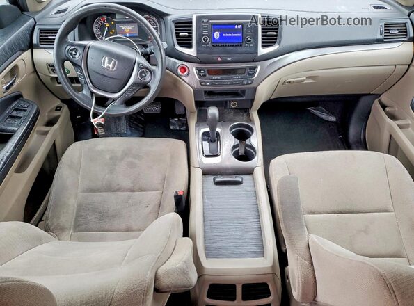 5FNYF6H18GB093332 2016 HONDA PILOT Black Առջևի վահանակի տեսք