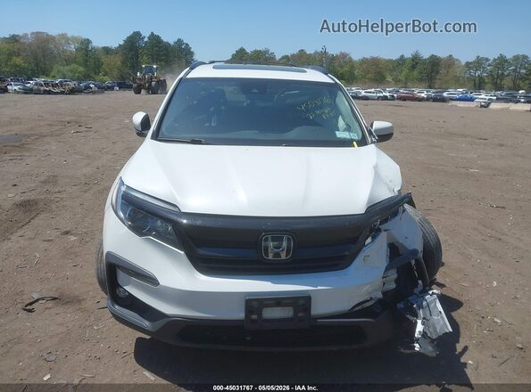 5FNYF6H25NB059189 2022 HONDA PILOT White ხელსაწყოთა პანელის ხედი