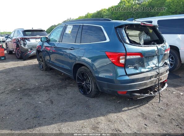 5FNYF6H2XMB102441 2021 HONDA PILOT Синий Задняя левая четверть