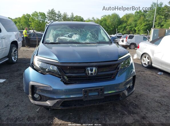 5FNYF6H2XMB102441 2021 HONDA PILOT Синий Вид задней части салона