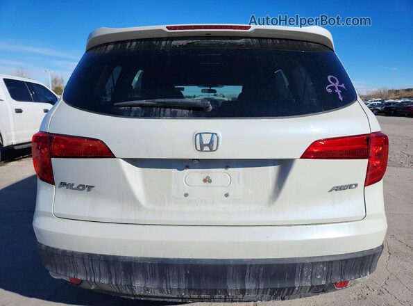 5FNYF6H31JB019372 2018 HONDA PILOT White Вид ззаду