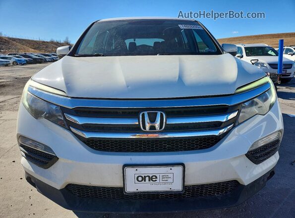 5FNYF6H31JB019372 2018 HONDA PILOT White Вид спереду